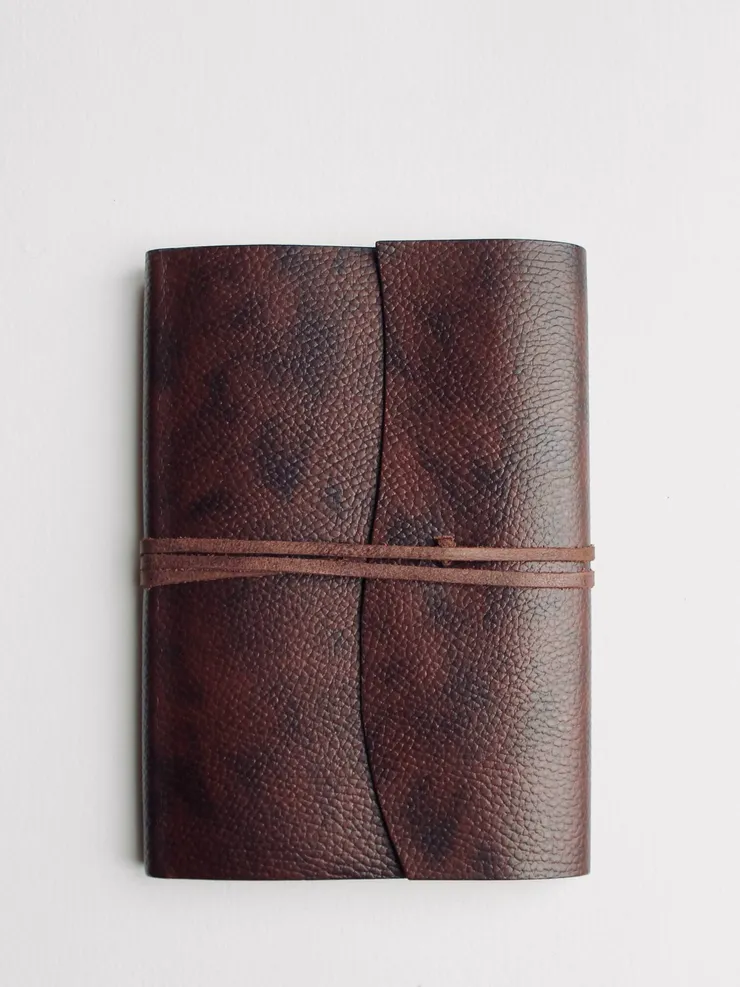 Leather bound notebook