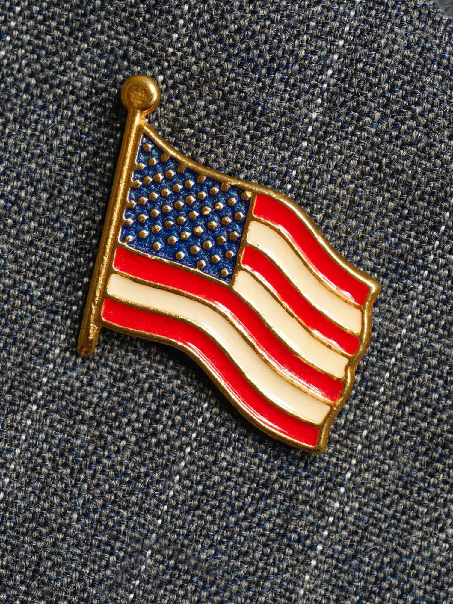 American flag pin